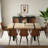 71" Modern Rectangular Dining Table Set-129575162-129575160