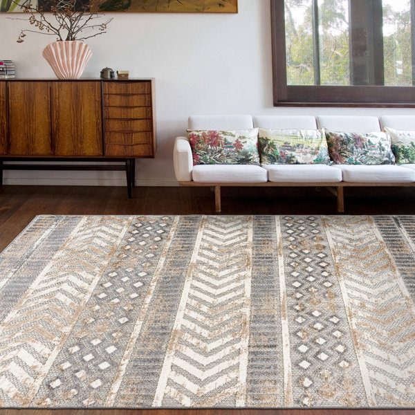 Union Rustic Alphee Geometric Rug & Reviews | Wayfair