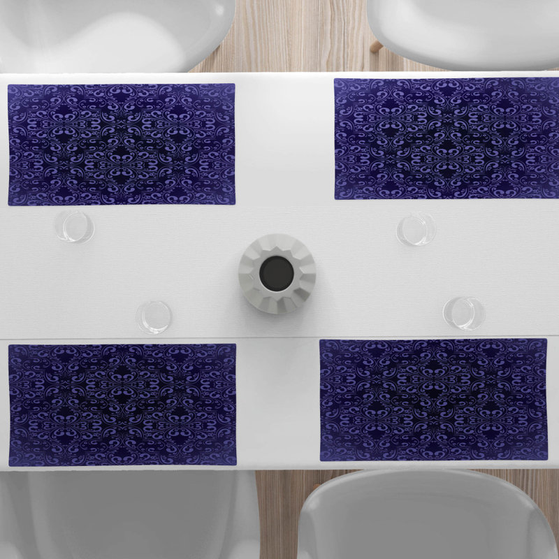 Polyester Floral Rectangle Placemat