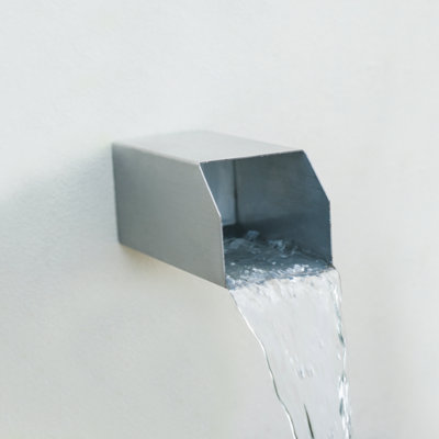 Outdoor Stainless Steel Waterfall Fountain