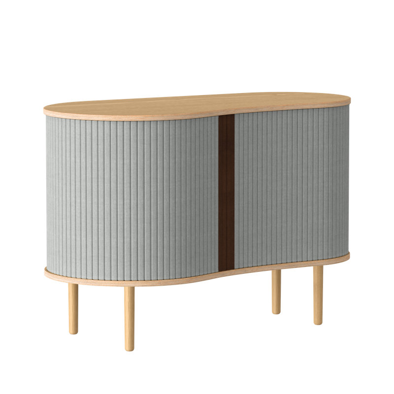 Armoire d'appoint Hollar, Sterling / chêne clair
