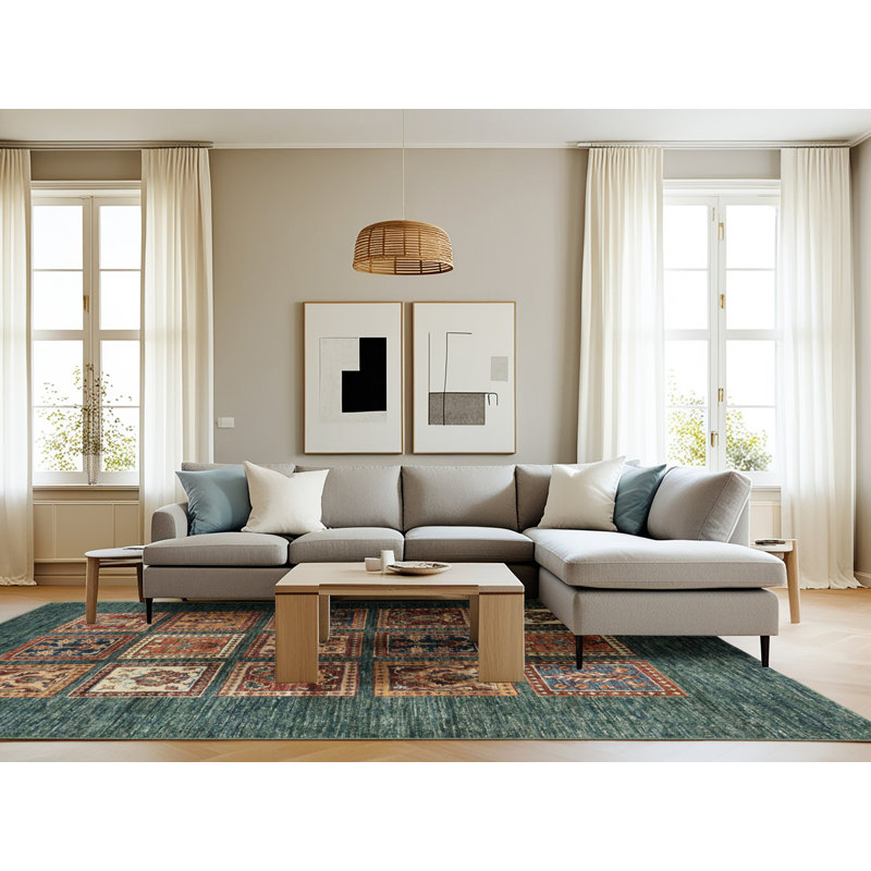Abstract Indoor Rug, Rectangle 8' x 12'