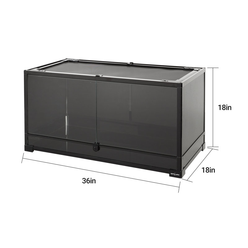 36 in. x 18 in. x 18 in. Glass Reptile Terrarium