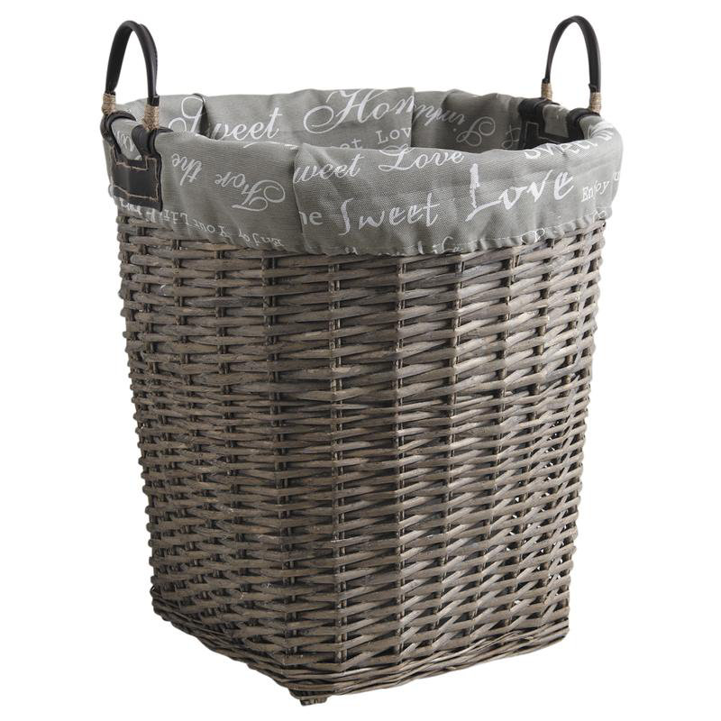 Wicker Laundry Basket with Handles