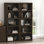 Bibliothèque ouverte à 5 tablettes en noyer foncé H 79 "x l 28" Rivington