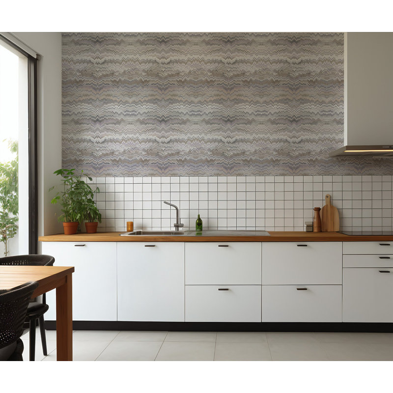 Stonewashed -Misty Mauve Gray Wallpaper