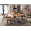 Brook Hallow Acacia Solid Wood Top Metal Base Dining Table-34966238-126355436