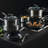 Circulon Stainless Steel Induction Cookware Set with SteelShield Hybrid Stainless and Nonstick Technology, 11 piece