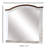 Allouette Wood Flat Wall Mirror