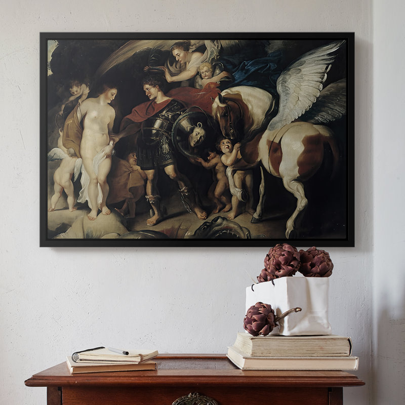 Persée et Andromède, v. 1620 - Peter Paul Rubens, toile tendue avec châssis, 16 x 24, Noir