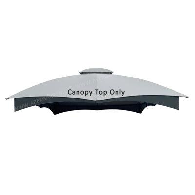 APEX GARDEN Brown Fabric Replacement Canopy for Gazebo