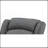 Gray Fabric Rocking Chair