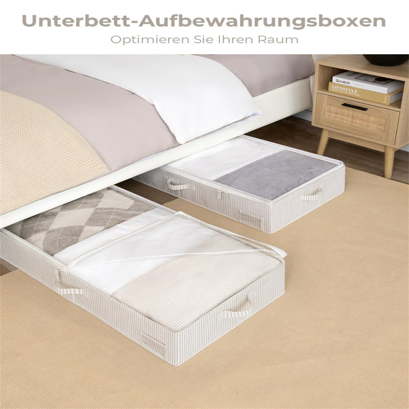 Ebern Designs Fabric Underbed Storage