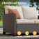 Outdoor Wicker Loveseat | All-Weather Durable for Patio/Balcony/Terrace | Modern Design with Cushions