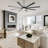 Harrigan 60"/75" 8 Aluminum Blades Industrial Dimmable Ceiling Fan with LED Lights and Remote Control-920304733