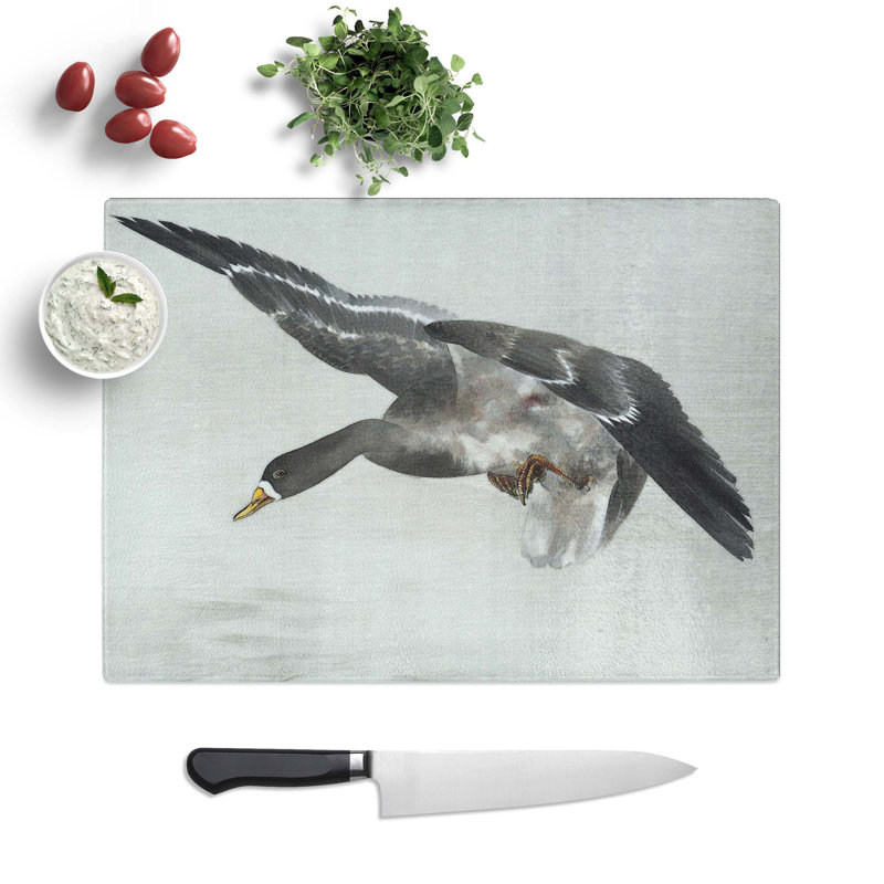 Glass Duck by Watanabe Seitei Chopping Board, 39 cm W x 28.5 cm L