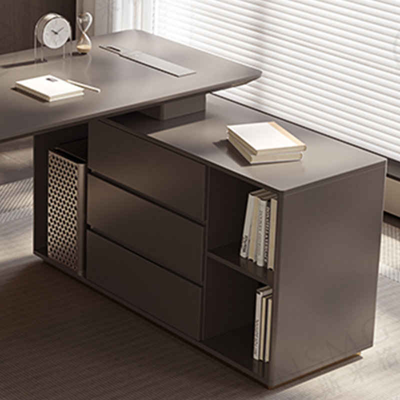 Bureau simple avec tiroir pour ordinateur, Gris, H 29,53 po x l 78,74 po x P 47,24 po