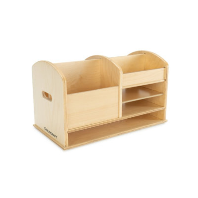 5 Compartment Manufactured Wood Cubby Bin