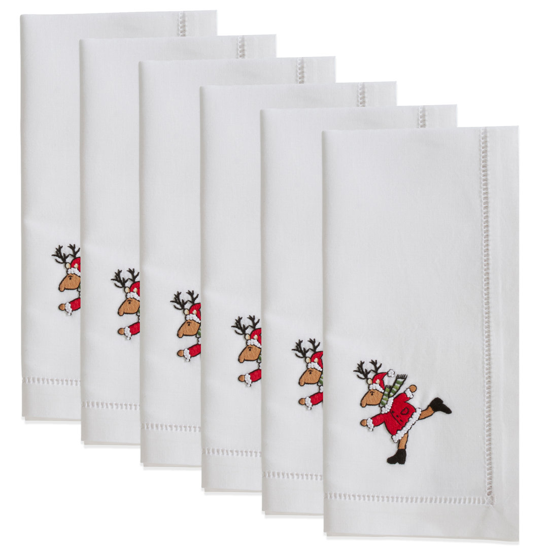 Savino Cotton Animals/Nature Square Napkin (Set of 6) The Holiday Aisle®