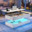 47.3"W Lift Top Coffee Table with APP RGB LED Lights, USB & AC Charging Station, Height Adjustable High Gloss Storage Table Holds 180 Lbs-622318049-607341677