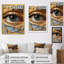 «Blue Woman Eye Expressionism IV - Eye», art mural-2080507842-2080507841