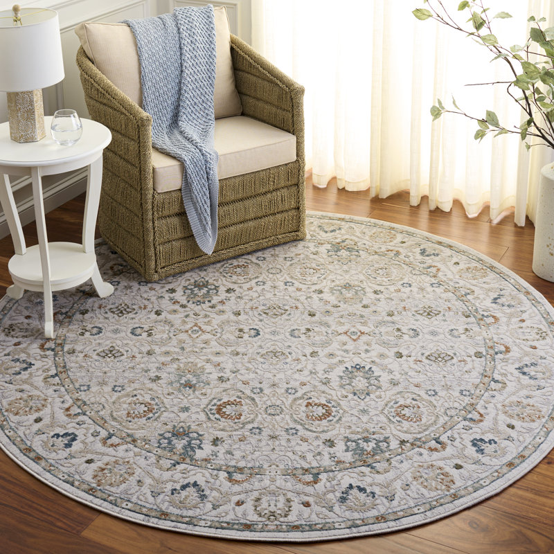 Maven Performance Oriental Indoor Rug, Round 6'7"