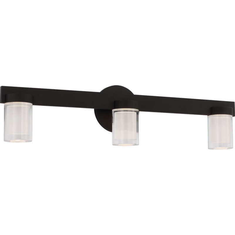 Esfera 3 - Light LED Bath Sconce, Nightshade Black