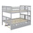 Full Over Full Bunk Bed With Twin Size Trundle And Ladder-2076692453