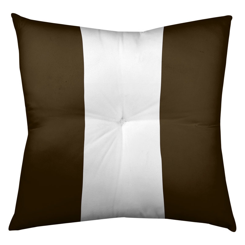 Coussin de plancher touffeté , 30 po x 30 po, Brun / Blanc
