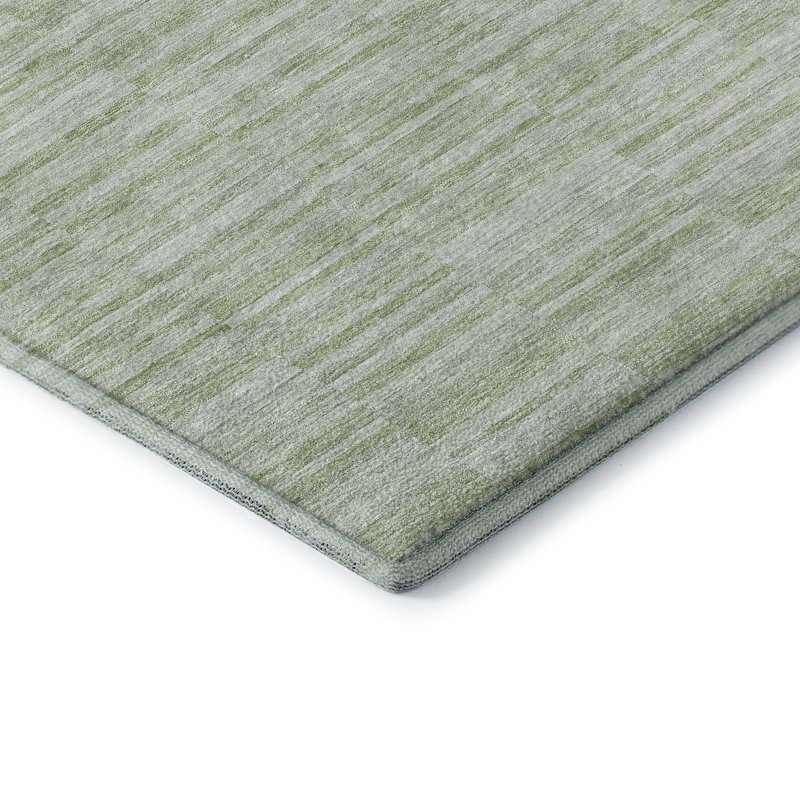 Tapis sauge de qualité supérieure Prisco, Rond 8 pi