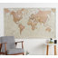 Maps International 78'' W x 46'' H Dry Erase And Laminated World Map