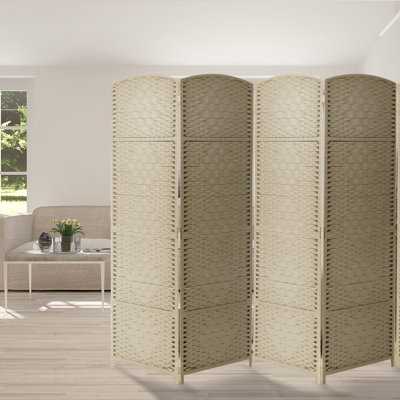  Sorbus Foldable Room Divider Diamond Weave, Extra Wide, 6 Panel