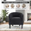 Fauteuil d'appoint rembourré avec dossier incurvé classique L 25,2 po Roldao-124928660