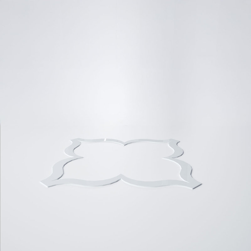 Panneaux muraux décoratifs en acrylique May, grand, l 23 3/8 po x H 23 3/8 po x T 1/8 po, blanc, Blanc