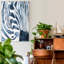 Indigo Zebra I - impression sur toile tendue-1683822857