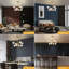 Lustre de plafond 8 lumières Spoutnik avec abat-jour en verre - Luminaire suspendu moderne pour la salle à manger, la cuisine, le salon et la chambre à coucher