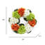 Couronne de fleurs d'hortensia artificielle 20 po-981439092