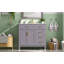 36" Modern Bathroom Vanity With Ceramic Sink, Soft Close Doors, 4 Drawers For Storage, Elegant Design For Small Bathrooms