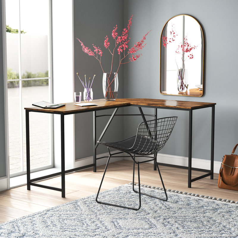 Bureau d'écriture en L Anrielle, Brun