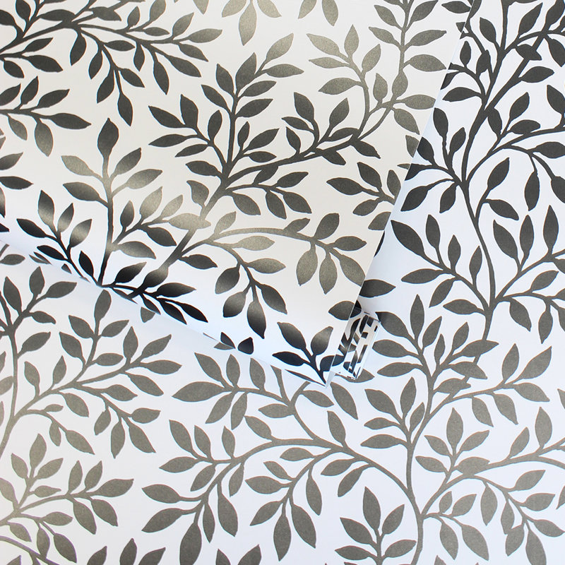Papier peint rétro à peler et coller, Shadow Vines