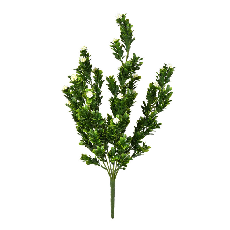 Rambling Arrangement, White/Green, 19" H x 8" W x 8" D