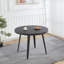 Table extensible, table de salle à manger, table de bureau, table basse, pieds en métal, plateau en bois aggloméré, 100/140 / 180X100X75Cm, couleur noire-657287790