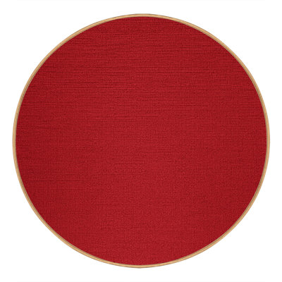 Tapis rouge uni lavable à la machine