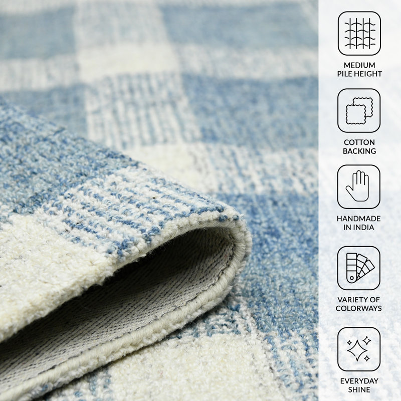 Maney Hand Tufted Wool Indoor Rug, Rectangle 2' x 3"
