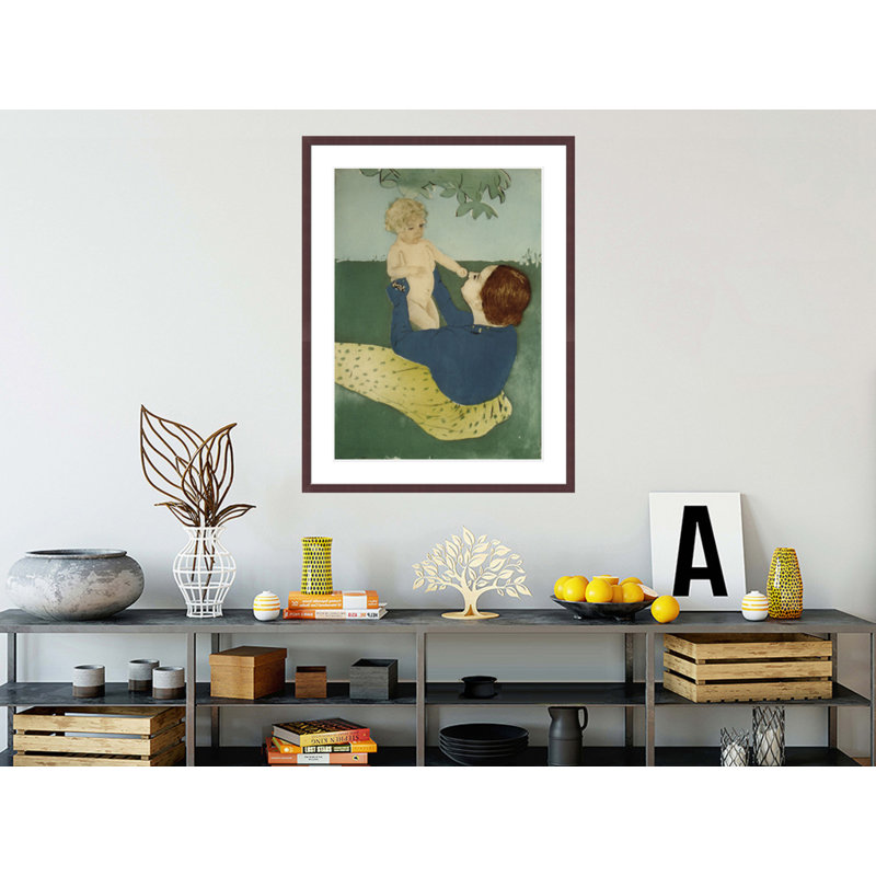 Under the Horse Chestnut Tree by Mary Cassatt -Framed Giclee Print, H 41,5 po x l 31,69 po