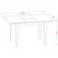 L'ensemble 5 pièces de table et chaises de cuisine comprend une table de salle à manger rectangulaire avec rallonge papillon et 4 chaises en bois massif, acajou-1361670455-1361670453