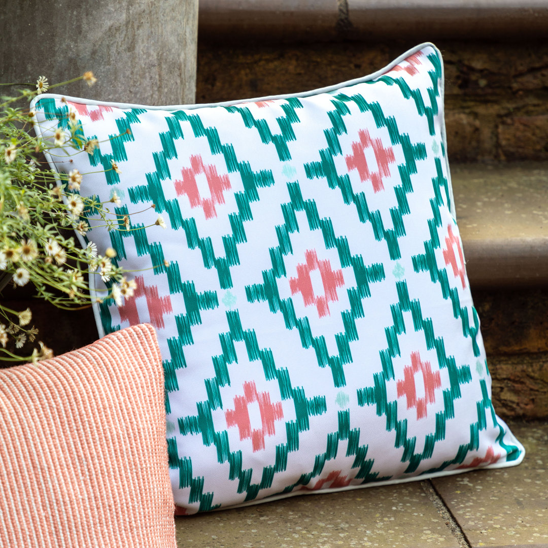 Geometric Square Cushion