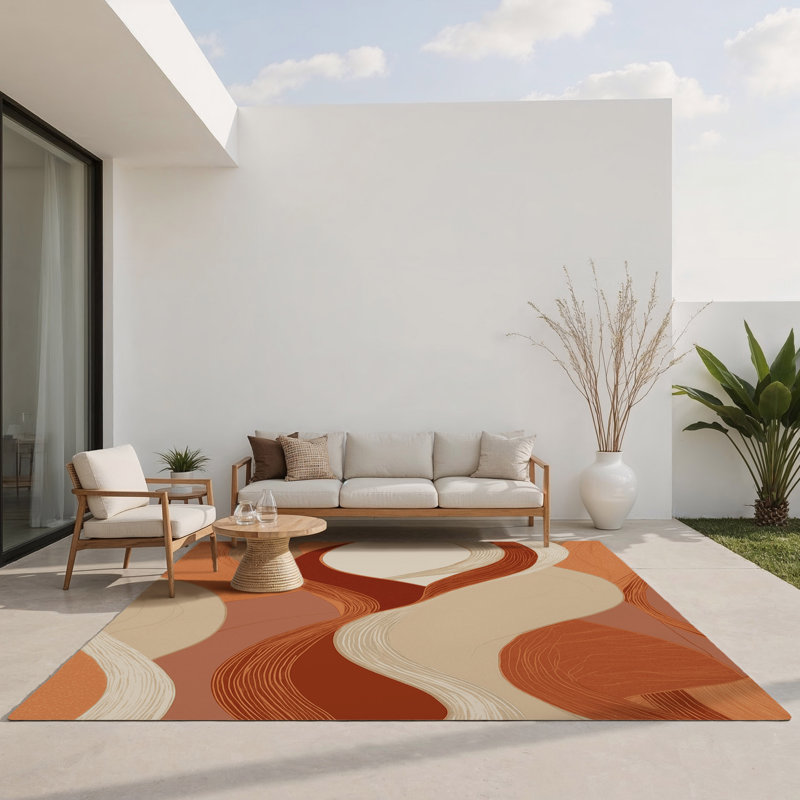 Tapis intérieur et extérieur Lunar Mirage, Rectangle 9 pi x 12 pi