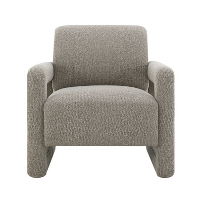 Glenda Gray Chenille Accent Chair