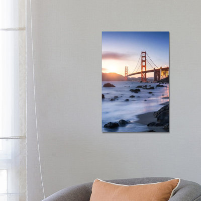Golden Gate Bridge In San Francisco, Usa by Jan Becke - Wrapped Canvas Print